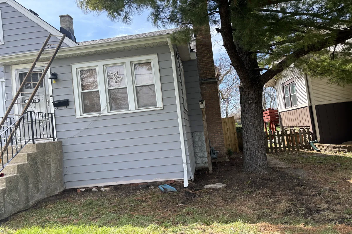 Before retaining wall addition